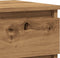 vidaXL - Nachtkastjes - 2 - st - 40x35x50cm - bewerkt - hout - artisanaal - eikenkleur