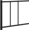 vidaXL - Bedframe - met - hoofdbord - metaal - zwart - 183x213 - cm