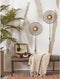 GOOD&MOJO Wandlamp Hokkaido - Bamboe Zwart - Ø38cm - Binnen