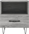 vidaXL - Nachtkastjes - 2 - st - 40x35x47,5 - cm - bewerkt - hout - grijs - sonoma - eiken