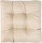 vidaXL - Palletkussen - 58x58x10 - cm - stof - zandkleurig