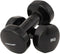 Tunturi Dumbbell set - 2 x 5 kg - Vinyl - Zwart - Incl. gratis fitness app (2 stuks)