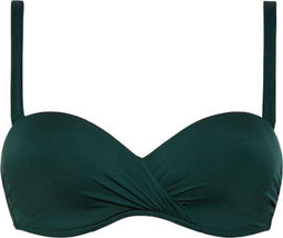Beachlife Rich Green - Voorgevormde bikinitop met beugel - Multiway - Maat 44C