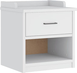 vidaXL - Gangbankje - SANDNES - wit - 45x40x50 - cm - massief - grenenhout