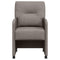Eetstoelen met wielen 2 pcs Taupe 57 x 67 x 95 cm Stof