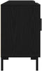 vidaXL - TV-meubel - Zwart - Eiken - 150x30x50 - cm - Engineered - Hout