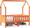 vidaXL - Bedhuis - wasbruin - massief - grenenhout - 80x160 - cm