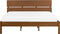 BOISSET - Bed met LED - Donkerbruin - 180 x 200 cm - Rubberhout