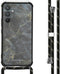iMoshion Hoesje Geschikt voor Samsung Galaxy A54 (5G) Hoesje Met Koord - iMoshion Design Hoesje met Koord - Zwart / Black Marble