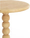 Light & Living Bijzettafel Veglio - Naturel - Ø35cm - Modern