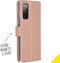 Accezz Samsung Galaxy S20 FE - Wallet Softcase Bookcase - 3 pashouders - Roze