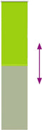 vidaXL - Rolgordijn - verduisterend - 55x210cm - stofbreedte - 50,7 - cm - polyester