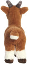 Aurora Eco Nation pluche knuffeldier geit - bruin/wit - 27 cm - Boerderijdieren thema speelgoed