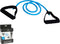 XQ Max - Fitness Elastiek - Weerstandsband - Weerstandskoord - Medium (Blauw) - Met Handvatten