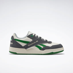 Reebok BB 4000 II sneakers - Leer/Suede - Wit/Groen/Grijs - Maat 47