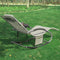 SoBuy Comfortabele Swingstoel Set Van 2 - Beige - Metalen Frame