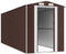vidaXL - Tuinschuur - 192x523x223 - cm - gegalvaniseerd - staal - donkerbruin
