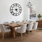 HAITANG - Wandklok - 80 cm stille kwarts met zwart metalen frame - Rond