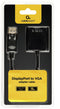 Gembird AB-DPM-VGAF-02 - DisplayPort naar VGA adapter - Mannelijk - Zwart