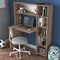 Emob Locelso Bureau - Eik - 113 cm breed - Bruin - Spaanplaat - Op voorraad
