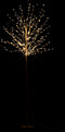 J-Line decoratie boom Kaal - metaal - zwart - large - LED lichtjes