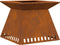 vidaXL - Vuurkorf - 60x60x50 - cm - Weervast - Staal
