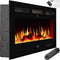 tectake® Luci - Wandhaard - Elektrische Haard - 900W & 1800W - Afstandsbediening & App - Thermostaat - 3D Vlammen - Timer