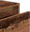 vidaXL - Opbergbox - met - lade - 40,5x40x40 - cm - bewerkt - hout - oud - houtkleurig