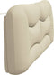 vidaXL - Hoofdbordkussen - 200 - cm - stof - crèmekleurig
