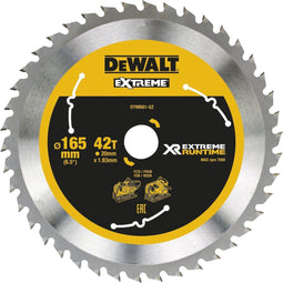 DeWalt DT99561-QZ - XR Cirkelzaagblad 165mm 42T - Uitmuntende zaagprestaties (1 stuk)