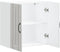vidaXL - Keukenwandkast - Lucca - bewerkt - hout - hoogglans - wit