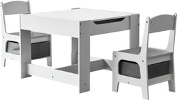 Kindertafel met 2 stoeltjes - speeltafel - tekentafel - bouwtafel kinderen