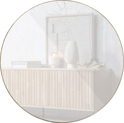 WOOOD Doutzen Spiegel - Metaal - Goud - 115x115x5