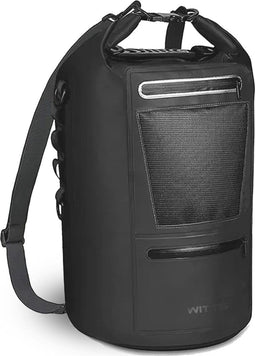 WITTS Rugzak - Waterdichte Rugzak 25 Liter Zwart - Rugtas - Drybag - Waterdichte Tas