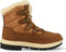 Warmbat Abbott - Snowboots - Waterafstotend leer - Gevoerd met Merino schapenwol - Bruin - Crème - Geel - Maat 40