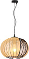 V-TAC VT-89011 - Hanglamp - E27 - 400 x 350 mm - Beige + Zwart