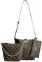 Guess Eco Brenton Bucket - Dames Crossbody - Verstelbaar hengsel en uitneembaar beauty tasje - Bruin