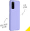Accezz Samsung Galaxy S20 - Liquid Silicone Backcover - Schokabsorberend - Paars