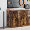 vidaXL - Garagekast - 30x51x85 - cm - massief - grenenhout - gerookt - eiken