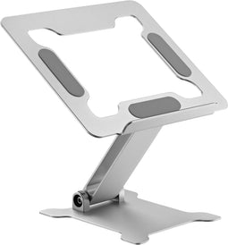 Gembird NBS-D1-03 - Opvouwbare aluminium notebookstandaard - Traploze hoogteverstelling - Zilver