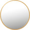 J-Line spiegel Mona Rond - ijzer/glas - goud - large - Ø 80 cm