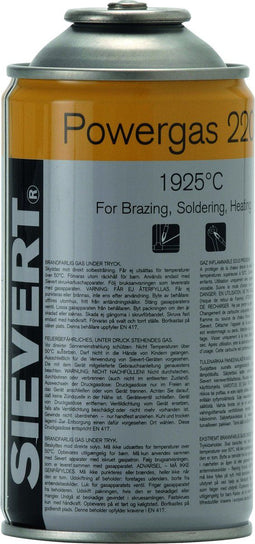 Sievert Powergas EU - Gaspatroon 7/16 Inch - Automatisch ventiel - Propaan Butaan