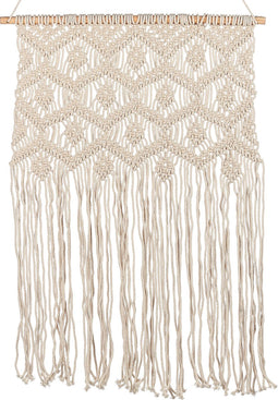 Beliani KALERI - Wanddecoratie - Beige - Katoen