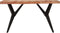 vidaXL - Eettafel - 140x70x76 - cm - massief - acaciahout - zwart