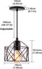 Homestyle Pro Mk001-B Industriële Hanglamp 18X18.5 Cm Zwart/Metaal