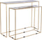 Set van 2 tafels DKD Home Decor Zwart Gouden Wit Ijzer (100 x 28 x 80 cm)