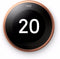 Google Nest Learning Thermostat V3 - Slimme thermostaat - OpenTherm - Koper
