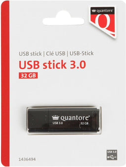 USB-stick Quantore 32GB 3.0 zwart | 400 stuks