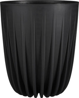 Mica Decorations Lungo - Bloempot - 39x39x46 cm - Polypropyleen - Zwart