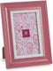 Fotolijsten Kristal Roze Plastic (6 Stuks) (2 x 21 x 16 cm)